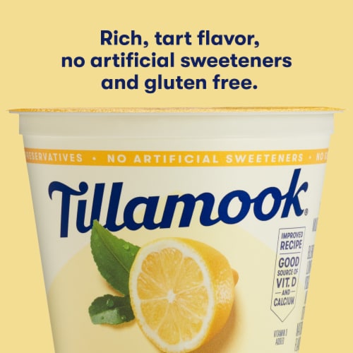 Tillamook Lemon Low Fat Yogurt Cup Perspective: right
