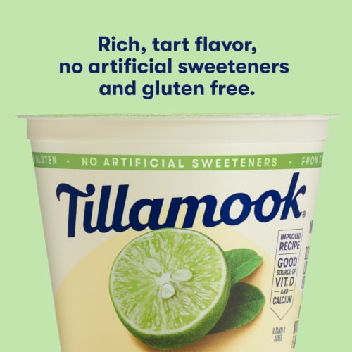 Tillamook Key Lime Low Fat Yogurt Cup Perspective: right