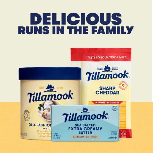 Tillamook Sea Salted Extra Creamy Butter Perspective: right