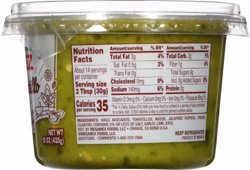 Herdez™ Avocado Tomatillo Mild Salsa Perspective: right