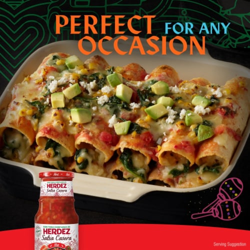 Herdez® Salsa Casera Hot, 16 Oz. Perspective: right
