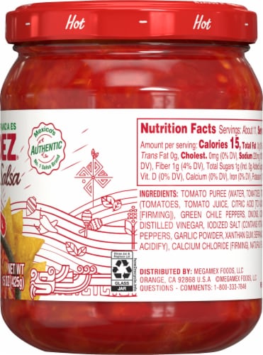 Herdez® Hot Chunky Salsa Perspective: right