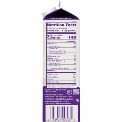 Meyenberg Vitamin D Goat Milk Perspective: right