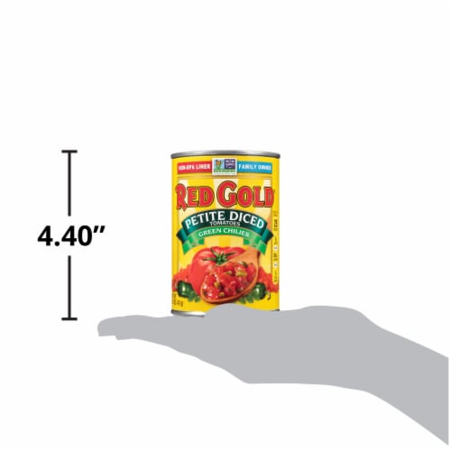 Red Gold® Petite Diced Tomatoes with Green Chilies Perspective: right