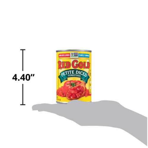 Red Gold® Petite Canned Diced Tomatoes Perspective: right