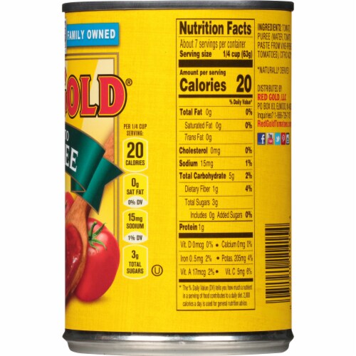 Red Gold Tomato Puree Perspective: right
