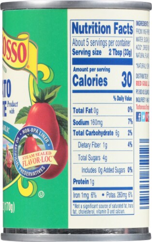 Tuttorosso® Tomato Paste with Roasted Garlic Perspective: right