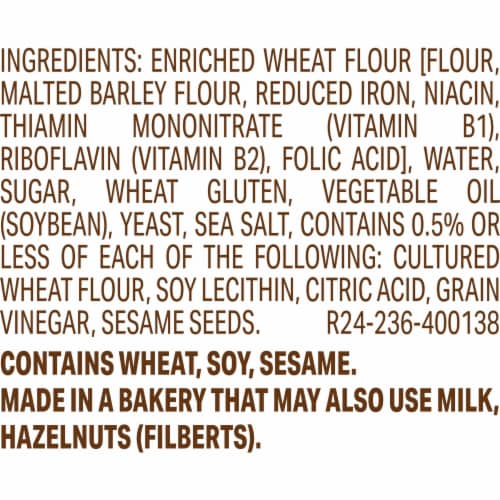 Sara Lee Artesano White Bakery Buns Perspective: right