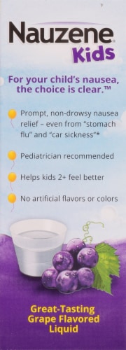 Nauzene Kids Grape Upset Stomach Relief Liquid Perspective: right