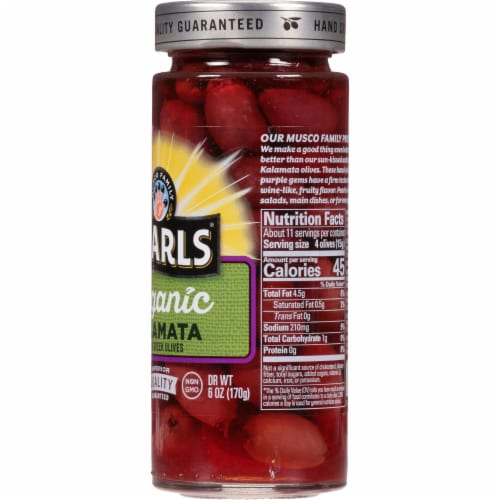 Pearls Organic Pitted Kalamata Greek Olives Perspective: right