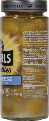 Pearls® Specialties® Blue Cheese Hand-Stuffed Queen Olives Perspective: right