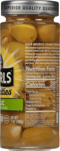 Pearls® Specialties® Garlic Stuffed Queen Olives Perspective: right