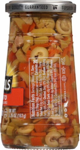 Pearls® Pimiento Sliced Manzanilla Green Olives Perspective: right