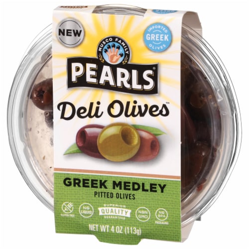Pearls® Deli Olives™ Greek Medley Pitted Olives Perspective: right