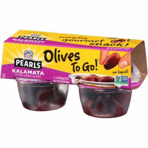 Pearls® Pitted Kalamata Olives To Go® Cups Perspective: right