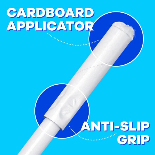 Tampax Super Absorbency Unscented Cardboard Applicator Tampons Perspective: right