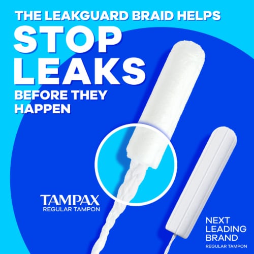 Tampax Pearl Ultra Absorbency with LeakGuard Braid Unscented Tampons, 32 ct  - Kroger