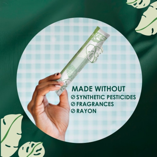 L. Organic Cotton Regular Tampons Perspective: right