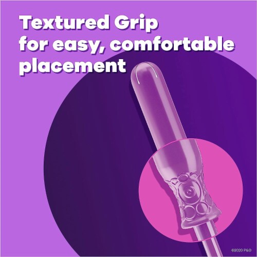 Tampax Radiant Light Unscented Tampons Perspective: right