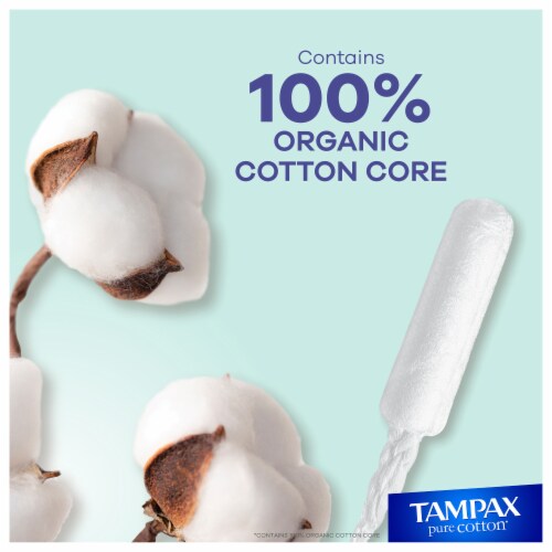 Tampax Pure Cotton Tampons Perspective: right