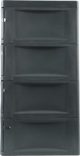 Sterilite 4-Drawer Organizer - Light Platinum Perspective: right