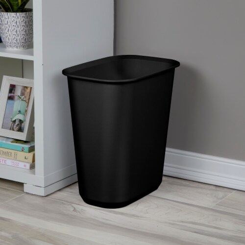 Sterilite Rectangular Wastebasket- Black Perspective: right