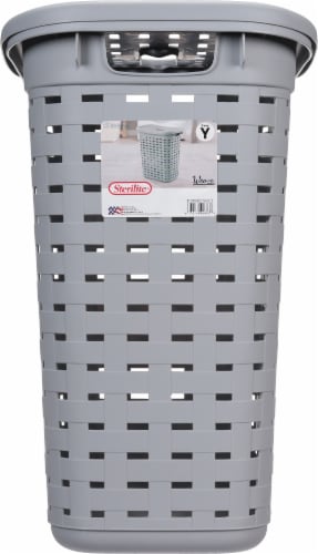 Sterilite® Weave Laundry Hamper - Cement Perspective: right