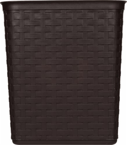 Sterilite® Weave Plastic Wastebasket - Espresso Perspective: right