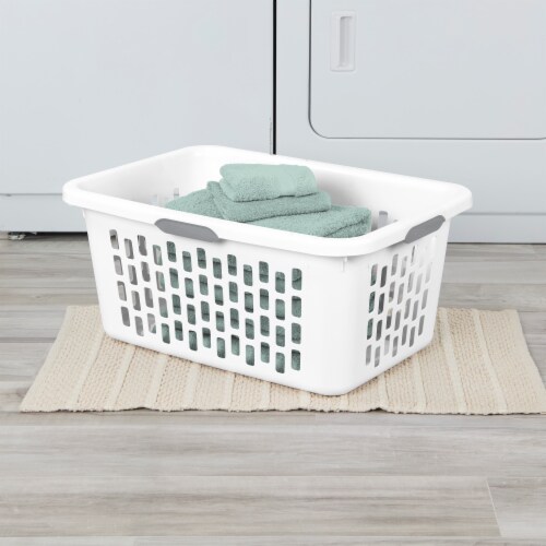 Sterilite 2 Bushel Plastic Laundry Basket - White Perspective: right