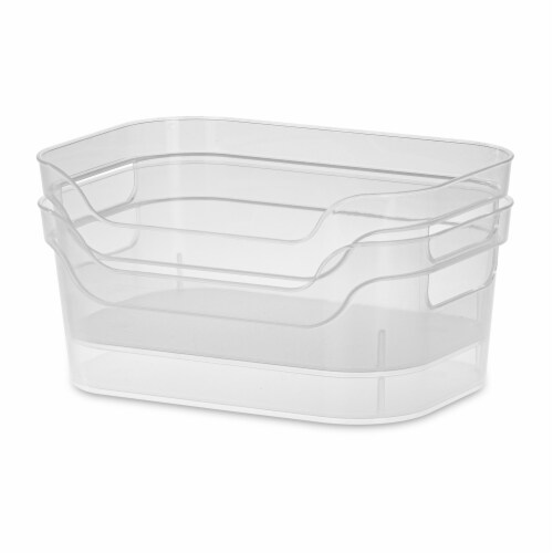 Sterilite® Small Open Bin - Clear Perspective: right