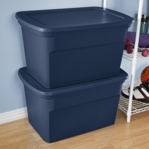 Sterilite Storage Box - Marine Blue/Clear, 1 Piece - Fry's Food Stores