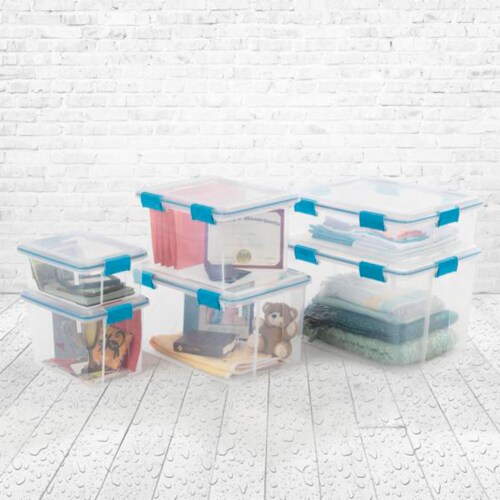 Sterilite Gasket Box - Clear Perspective: right
