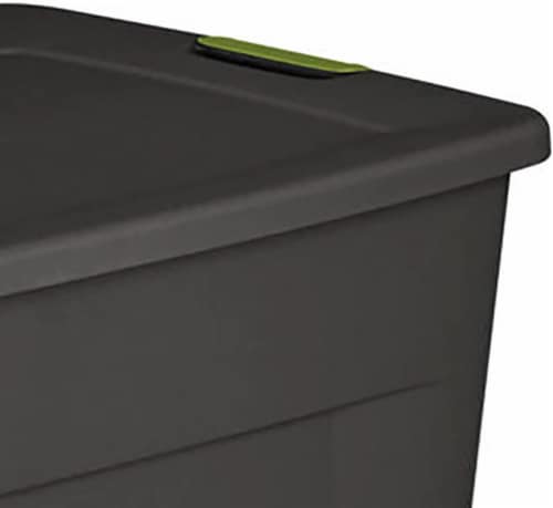 Sterilite 35 Gallon Storage Tote Box, Container Bin w/ Latch Lid, 4 Pack, Gray Perspective: right