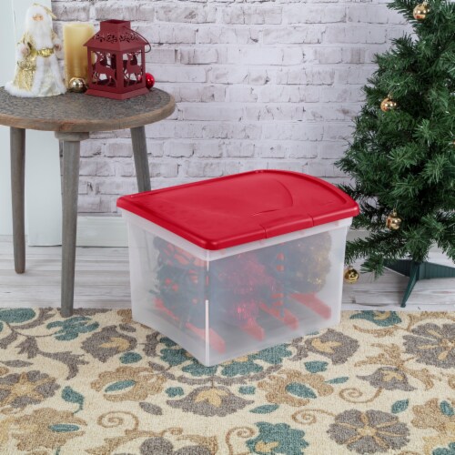 Sterilite® Showoff 4 Reel Light Box - Rocket Red Perspective: right