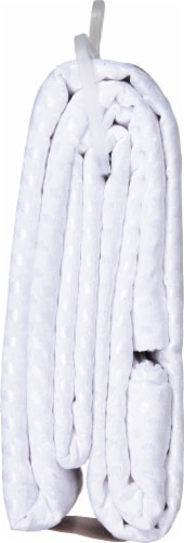 Maytex Mills Luxe Waffle Shower Curtain - White Perspective: right