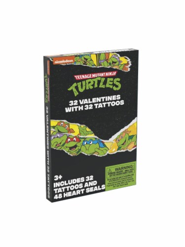 Paper Magic Valentine's Exchange Cards TMNT Tattoos Perspective: right