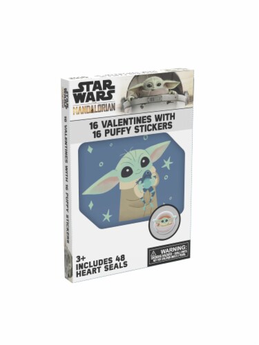 Paper Magic Valentine's Exchange Cards Star Wars Puffy Stickers Perspective: right