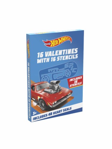 Paper Magic Valentine's Exchange Cards Hot Wheels Stencils Perspective: right