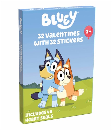 Bluey Valentine's Stickers Perspective: right