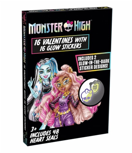 Monster High Valentine's Glow Stickers & Cards Perspective: right