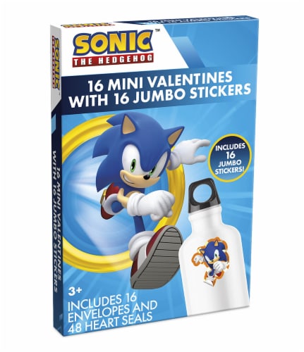 Sonic Die Cut Valentine's Jumbo Stickers Perspective: right