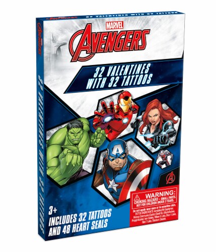 Avengers Valentine's Tattoos Perspective: right