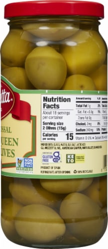 Mezzetta Fancy Colossal Green Olives Perspective: right