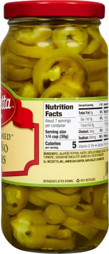 Mezzetta™ Deli Sliced Tamed™ Jalapeno Peppers Perspective: right