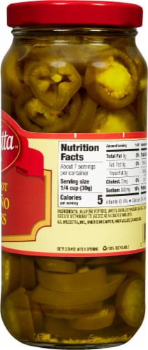 Mezzetta™ Sliced Hot Jalapeño Peppers Perspective: right