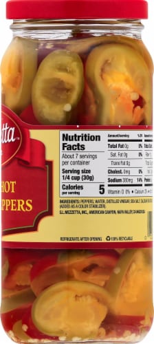 Mezzetta™ Deli-Sliced Hot Cherry Peppers Perspective: right