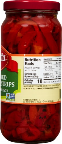 Mezzetta Deli-Sliced Roasted Bell Pepper Strips Perspective: right
