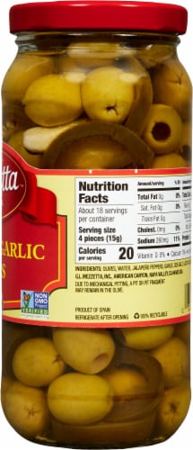 Mezzetta Jalapeno Garlic Olives Perspective: right
