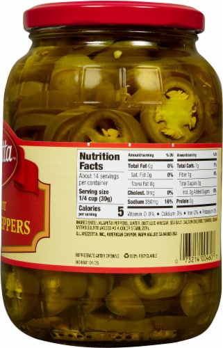 Mezzetta™ Deli-Sliced Hot Jalapeno Peppers Perspective: right