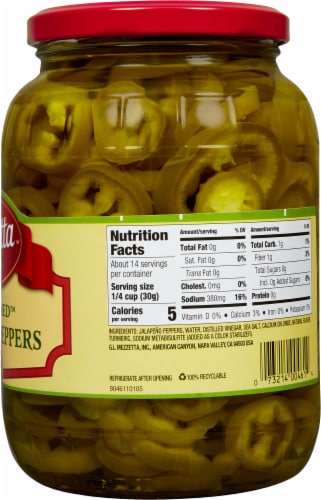 Mezzetta™ Deli-Sliced Tamed™ Jalapeno Peppers Perspective: right